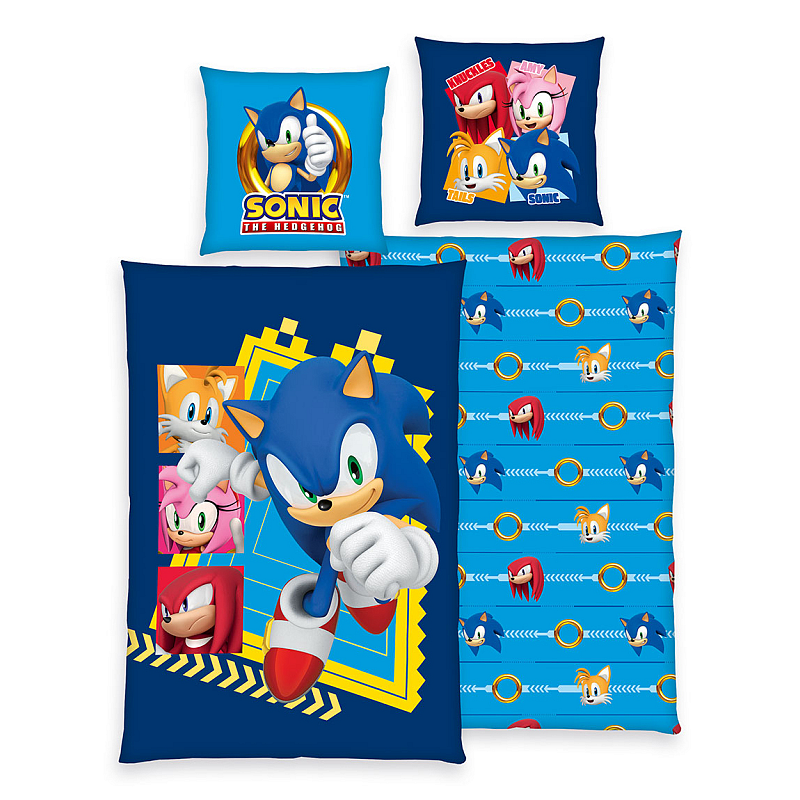 HERDING Sonic Bettwäsche-Set ‘Superspeed’ - 80-x-80-cm-135-x-200-cm