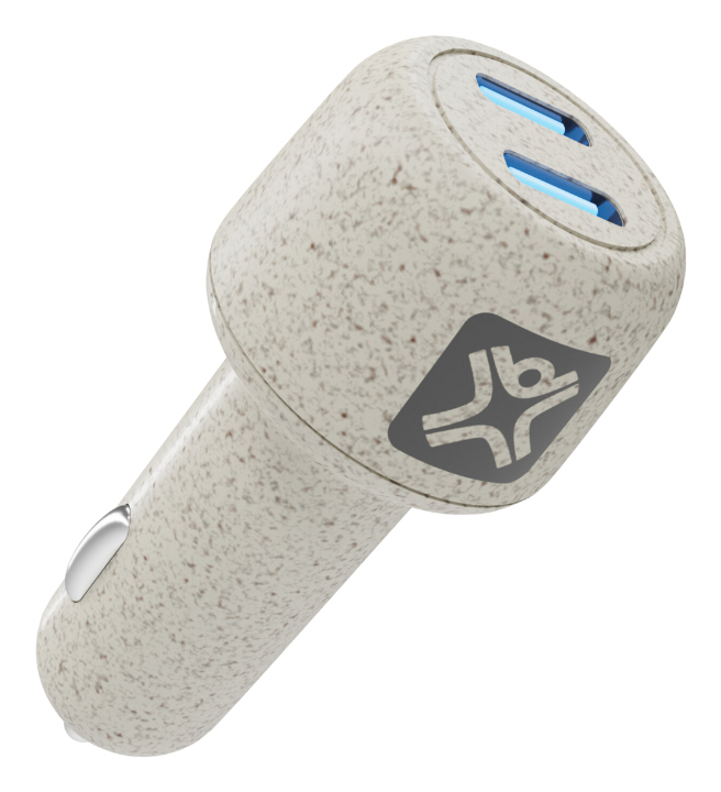 XtremeMac XGR-2CPD-03 Ladegerät für Mobilgeräte Smartphone, Tablets Cremefarben Zigarettenanzünder Schnellladung Auto