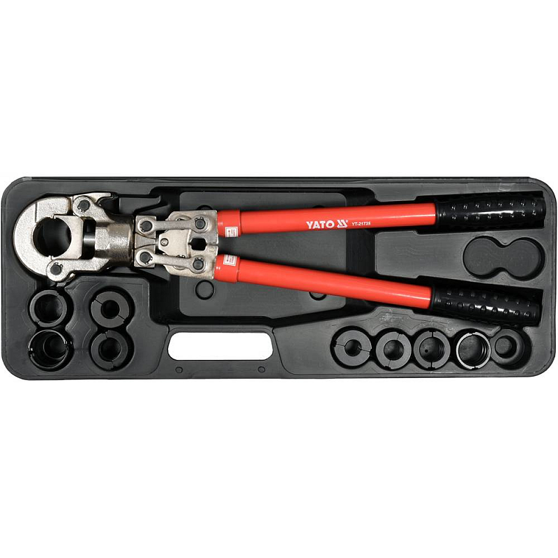 Yato YT-21735 Hydraulik-Handcrimpwerkzeug Rot Stahl 360°
