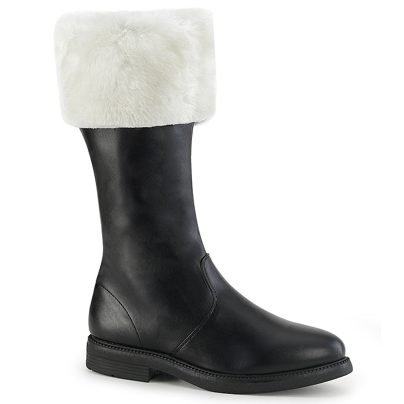 Pleaser Shoes Santa-100 Weiblich Schwarz, Weiß