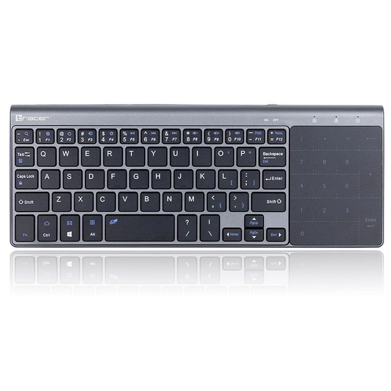 Tracer TRAKLA46934 Tastatur Haus RF Wireless QWERTY Englisch Schwarz, Grau