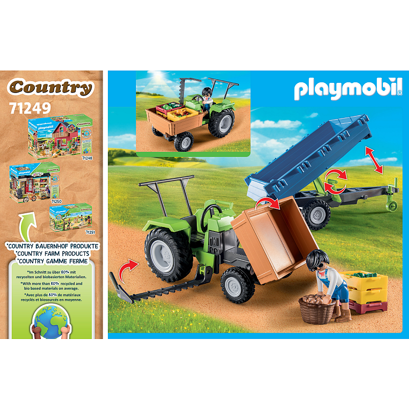 Playmobil Country Traktor mit Hänger