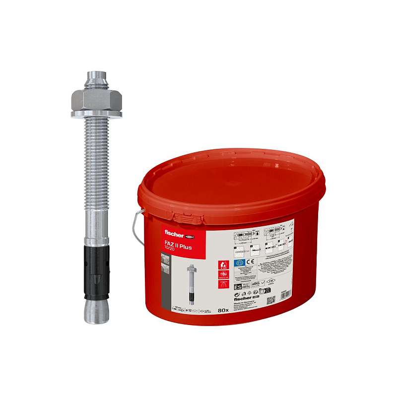 Fischer 568860 Schraubanker/Dübel 80 Stück(e) Bolzenanker 120 mm