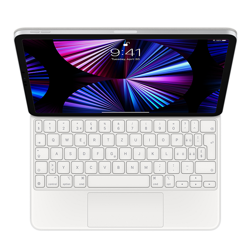Apple MJQJ3SM/A Tastatur für Mobilgeräte QWERTZ Schweiz Weiß