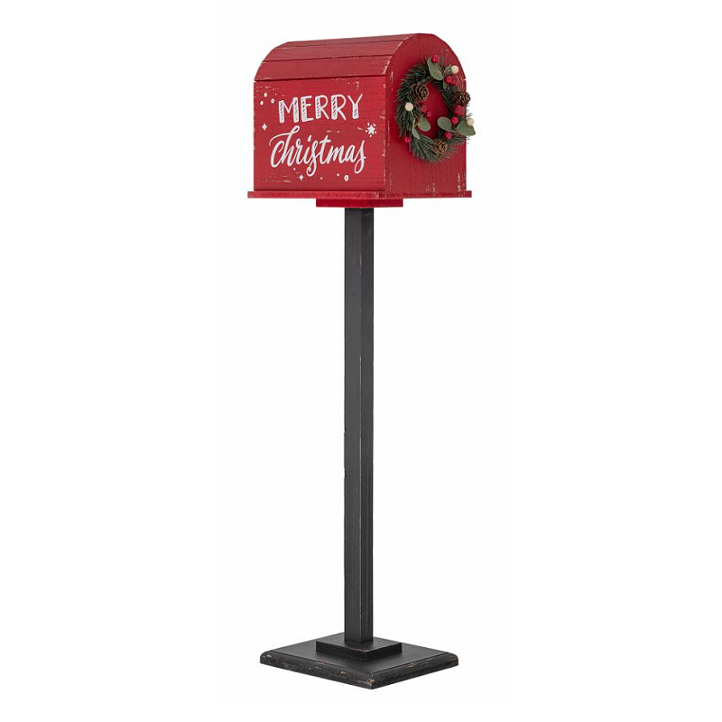 Bloomingville Carlo Briefkasten Rot Pfostenmontierter Briefkasten MDF-Platten