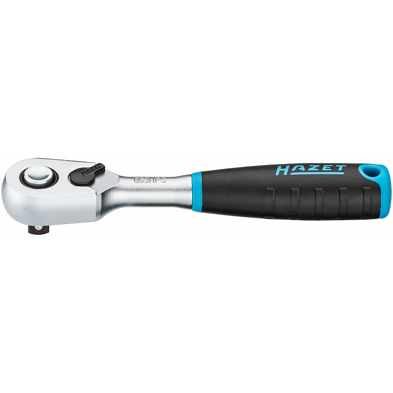HAZET 863HPS Ratschenschlüssel Chrom Schwarz, Blau