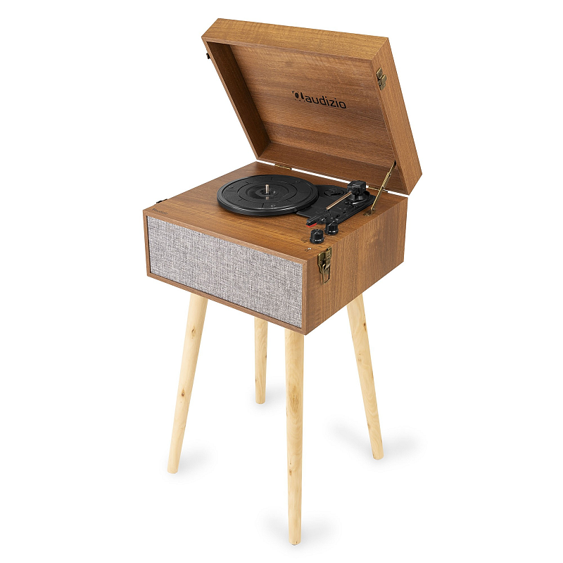Audizio Fremont Audio-Plattenspieler mit Riemenantrieb Schwarz, Grau Automatisch
