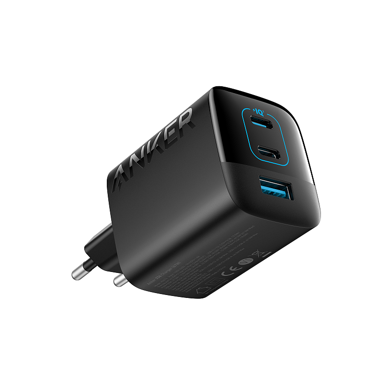 Anker 336 Charger (67W) Tragbarer Rechner, Handy, Laptop, Powerbank, Smartphone, Smartwatch, Tablets, Uhr, Wearables Schwarz USB Schnellladung Drinnen