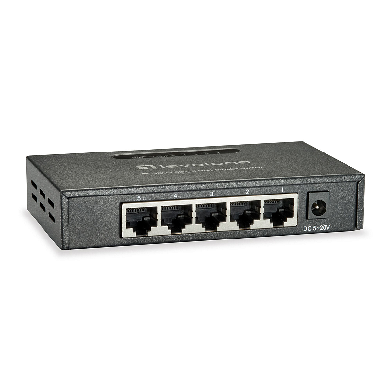LevelOne GEU-0523 Netzwerk-Switch Unmanaged Gigabit Ethernet (10/100/1000) Schwarz