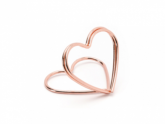 PartyDeco PCH1-019R-KARTON Visitenkartenhalter Roségold