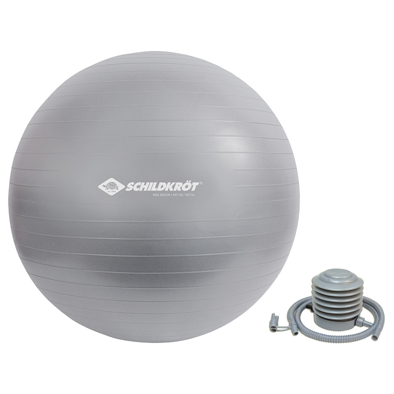 Schildkröt Fitness 960156 Gymnastikball 65 cm Grau Volle Größe