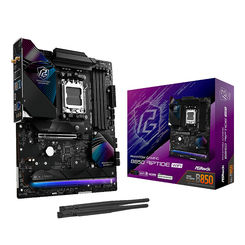 Asrock Phantom Gaming B850 Riptide WiFi AMD B850 Sockel AM5 ATX