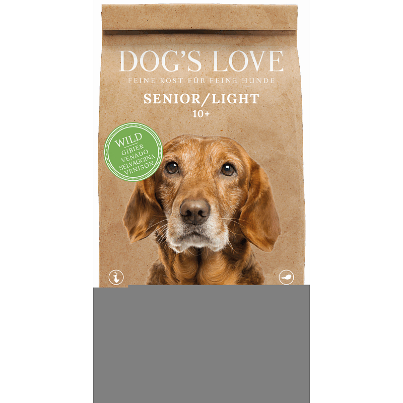 Dog's Love DD12000DE Hunde-Trockenfutter 12 kg Senior Hirsch