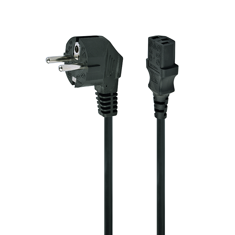 Gembird PC-186-VDE-10M Stromkabel Schwarz CEE7/4 C14-Koppler
