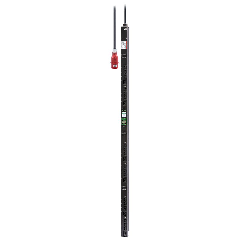 APC Easy Rack PDU, Ausgang mit Messfunktion, 0 HE, 3-phasig, 22kW, 230V, 32A, (18) C13 und (6) C19 Ausgänge, IEC60309 3P+N+PE Eingang