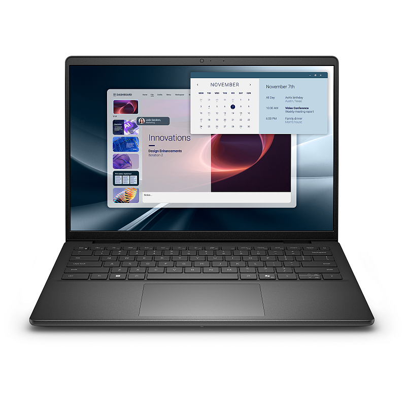 DELL Pro 14 Essential PV14255 Copilot+ PC AMD Ryzen AI 7 PRO 350 Laptop 35,6 cm (14") Full HD+ 16 GB DDR5-SDRAM 1 TB SSD Wi-Fi 6E (802.11ax) Windows 11 Pro Deutsch Schwarz