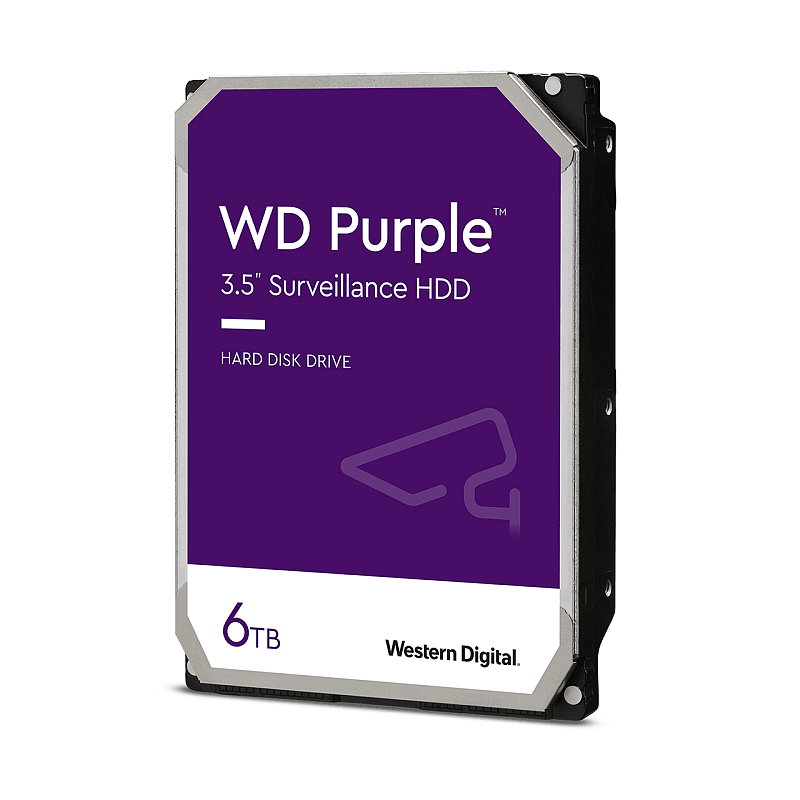 Western Digital Purple Surveillance Interne Festplatte 6 TB 5700 RPM 128 MB 3.5" SATA