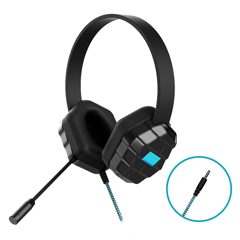 Gumdrop Cases DropTech B1 Kopfhörer Kabelgebunden Kopfband Anrufe/Musik Schwarz, Blau