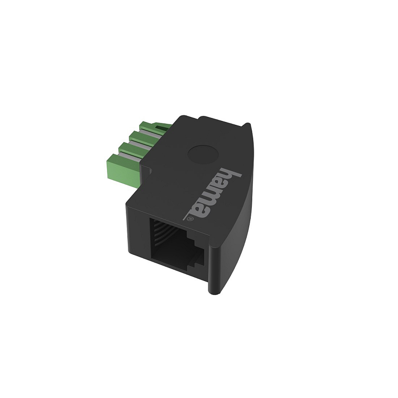 Hama 00201122 Kabeladapter TAE-F RJ11 Schwarz