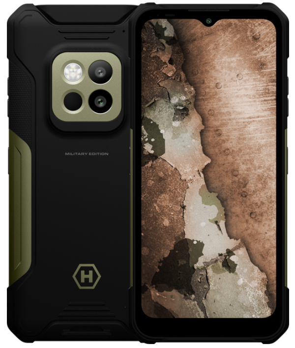 HAMMER Construction 2 Thermal 5G Military Edition 16,7 cm (6.58") Dual-SIM Android 14 USB Typ-C 8 GB 256 GB 6500 mAh Schwarz, Grün