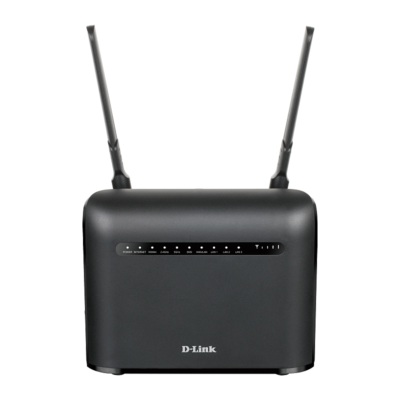 D-Link AC1200 WLAN-Router Gigabit Ethernet Dual-Band (2,4 GHz/5 GHz) 4G Schwarz