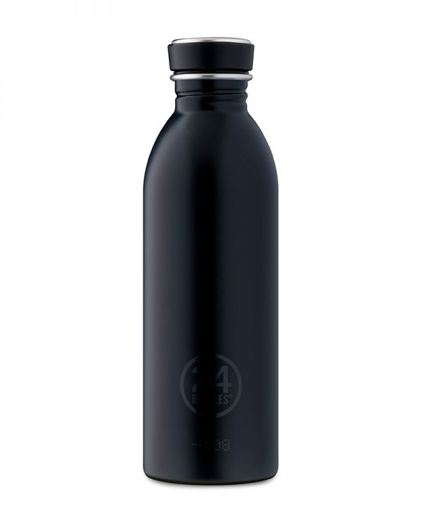 24Bottles Urban Bottle Tägliche Nutzung 500 ml Edelstahl Schwarz