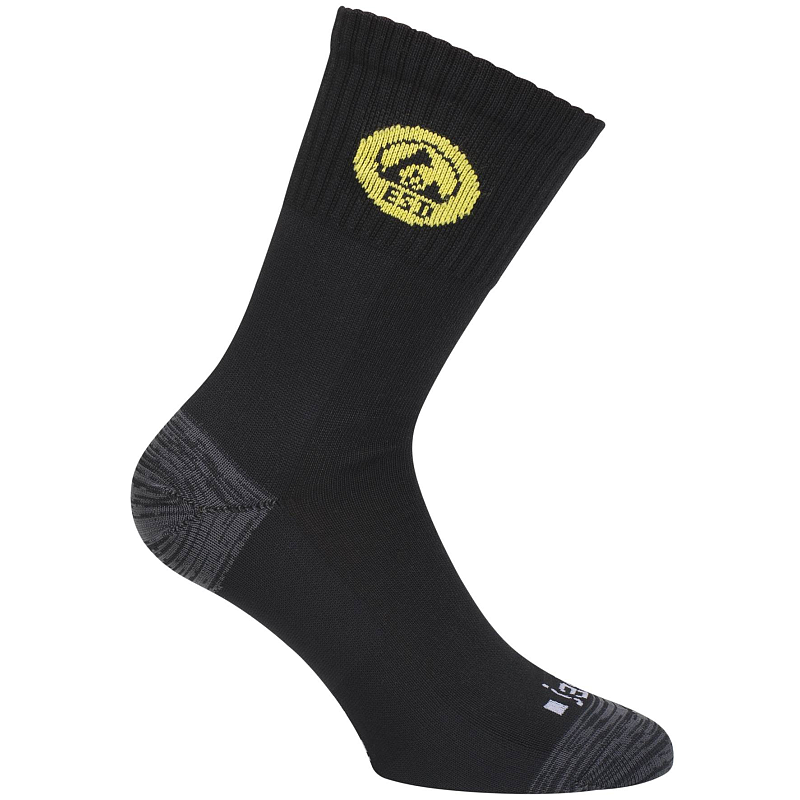 Ejendals 8201–44–45 Unisex Sportsocken Schwarz, Grau