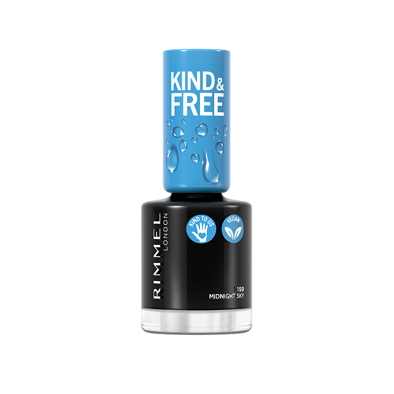 Rimmel Kind & Free Nagellack 8 ml Schwarz