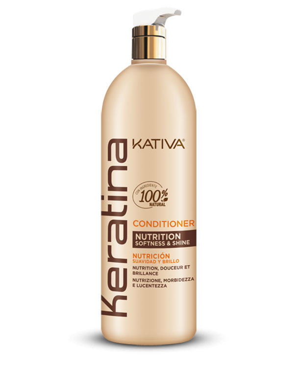 KATIVA Keratin Conditioner Professionelle Haarspülung 1000 ml Frauen