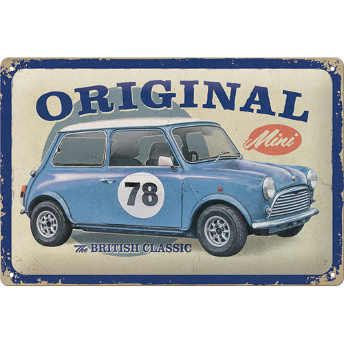 Nostalgic Art 46026233 Dekoratives Schild & Tafel für drinnen Stahl Beige, Blau