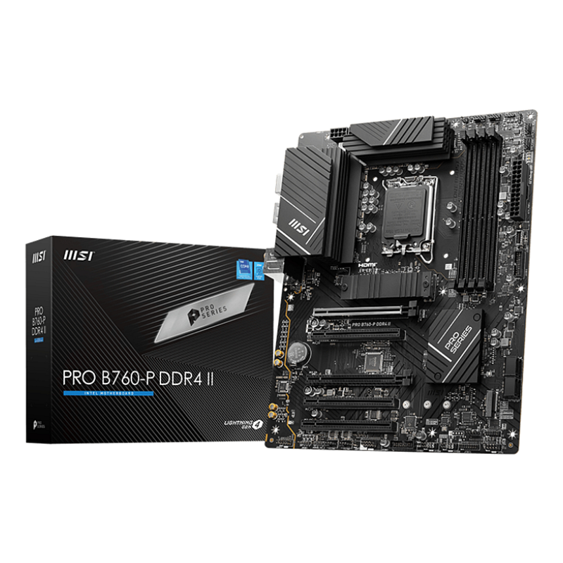 MSI PRO B760-P DDR4 II Motherboard Intel B760 LGA 1700 ATX