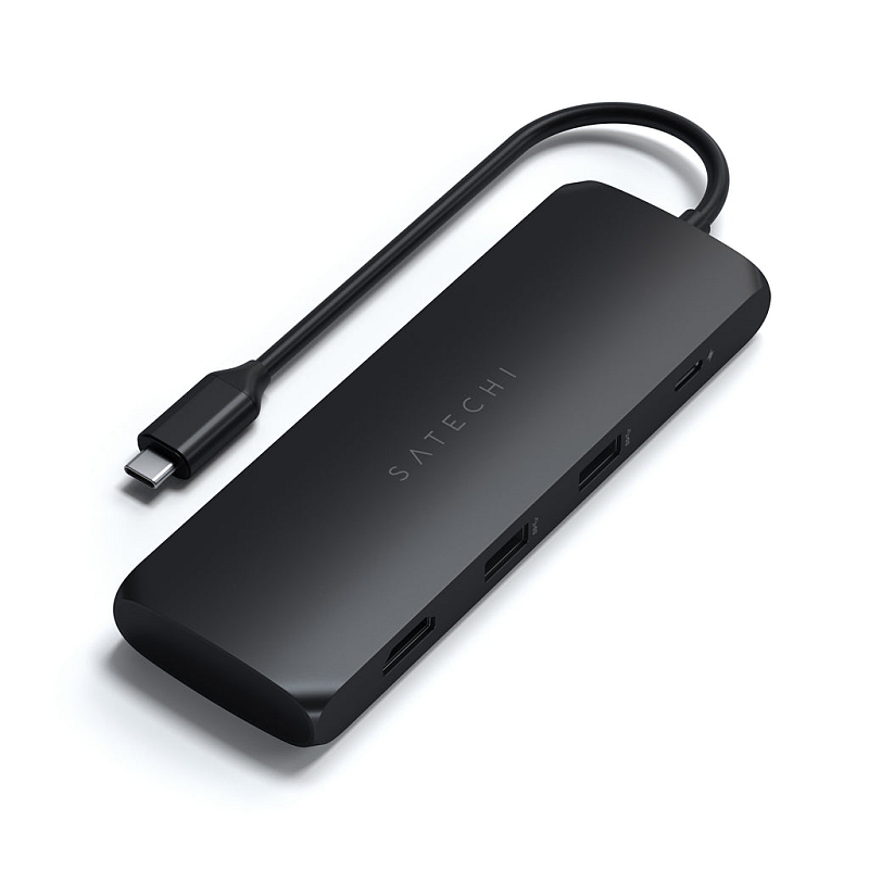 Satechi ST-UCHSEK laptop-dockingstation & portreplikator Kabelgebunden USB 3.2 Gen 2 (3.1 Gen 2) Type-A Schwarz