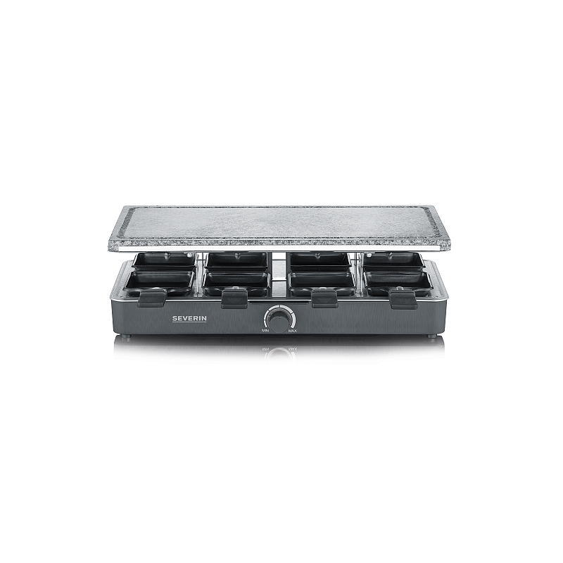 Severin RG 2372 Raclette Grill 8 Person(en) 1300 W Schwarz, Edelstahl