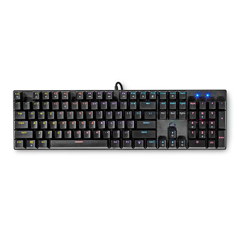Nedis GKBDM110BKUS Tastatur Gaming USB QWERTY US International Schwarz