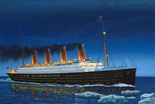 Revell RMS Titanic Passagierschiff-Modell Montagesatz 1:700