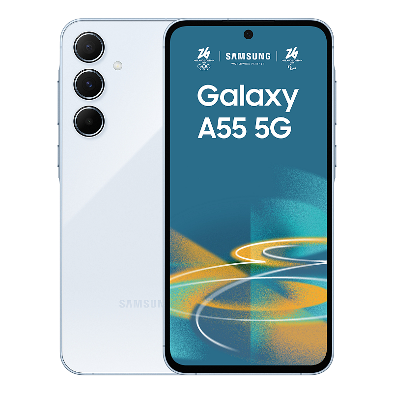 Samsung Galaxy A55 5G 16,8 cm (6.6") Hybride Dual-SIM Android 14 USB Typ-C 8 GB 256 GB 5000 mAh Blau