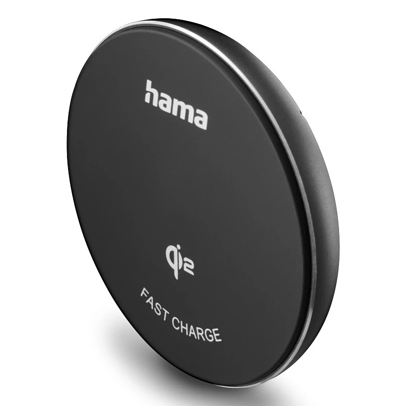 Hama 00201735 Ladegerät für Mobilgeräte Smartphone Schwarz USB Kabelloses Aufladen Schnellladung Drinnen