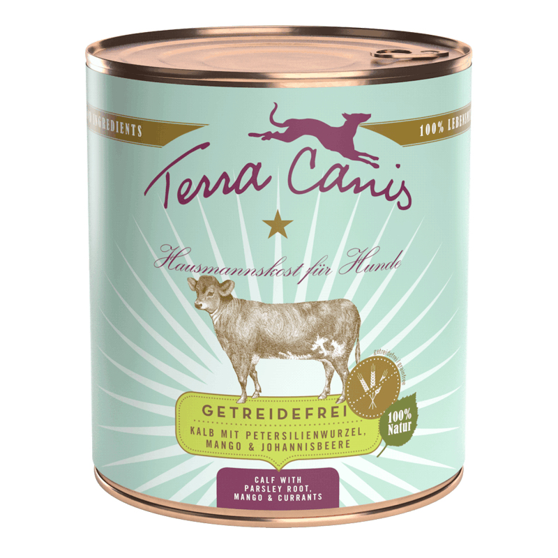 Terra Canis 180100 Hunde-Dosenfutter Kalbsfleisch Adult 800 g