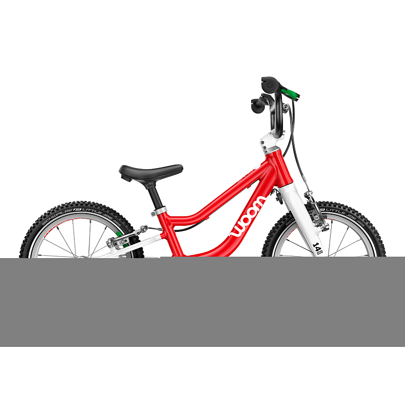 WOOM GO 1 Plus Balance-Bike Aluminium Schwarz, Rot, Weiß