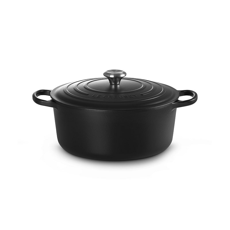 Le Creuset Signature 8,1 l Rund Schwarz