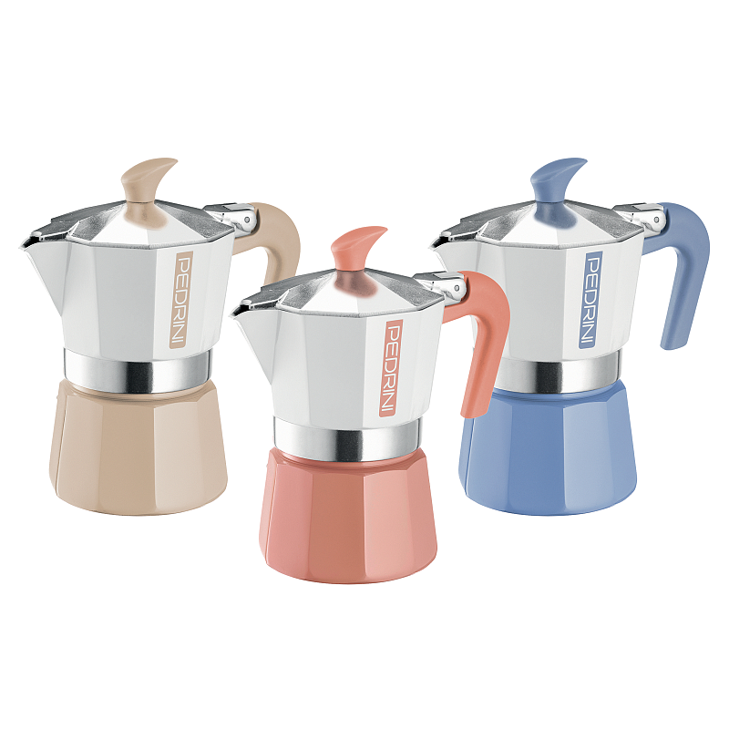 Pedrini 02CF168 Manuelle Kaffeemaschine Mokka-Kanne