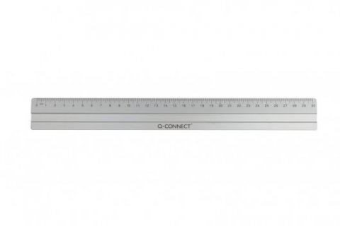 Q-CONNECT KF03678 Lineal Schreibtisch-Lineal 300 mm Aluminium 1 Stück(e)