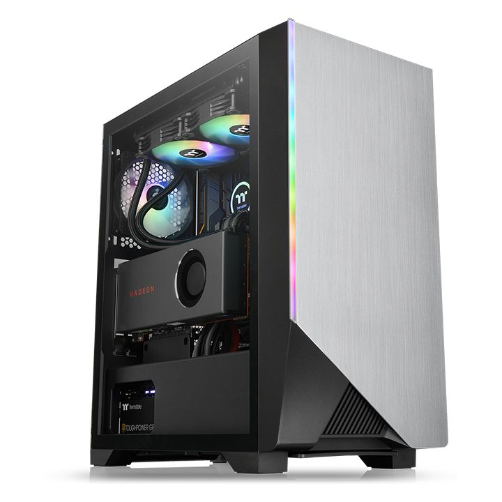 Thermaltake H550 TG ARGB Midi Tower Schwarz, Grau