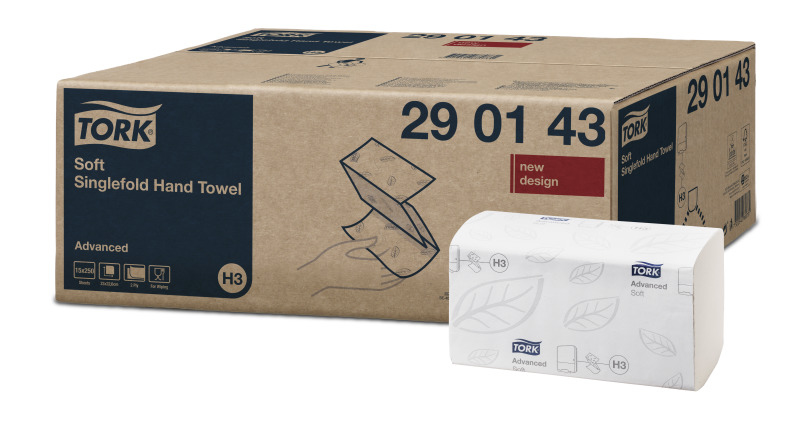 Tork 290143 Papiertuch 250 Blätter Weiß