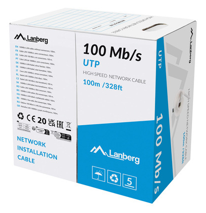 Lanberg LCU5-10CC-0100-S Netzwerkkabel Grau 100 m U/UTP (UTP)