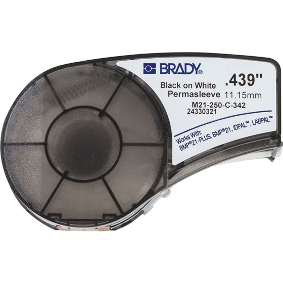 Brady M21-250-C-342 Druckeretikett Schwarz, Weiß