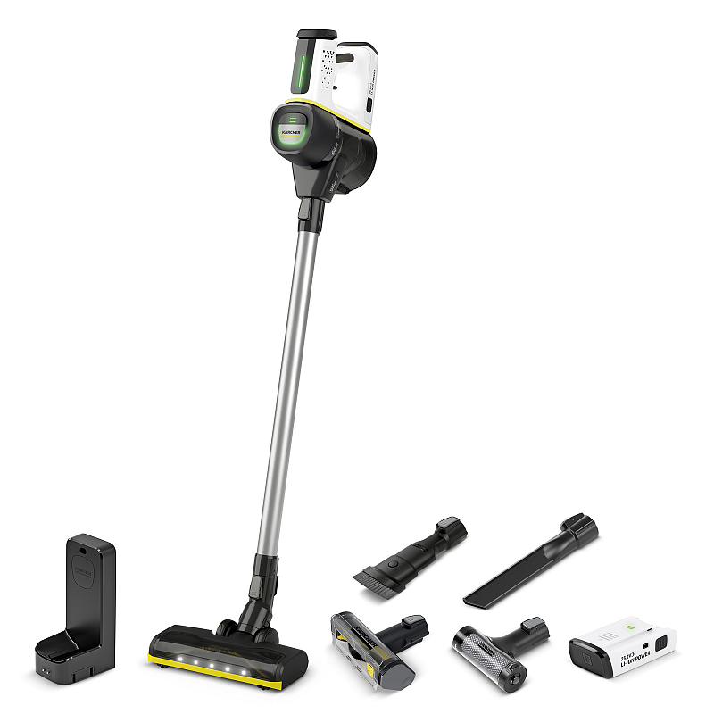 Kärcher VC 7 SIGNATURE LINE 2-in-1-Stabstaubsauger Trocken HEPA Beutellos Schwarz, Weiß 2,5 Ah