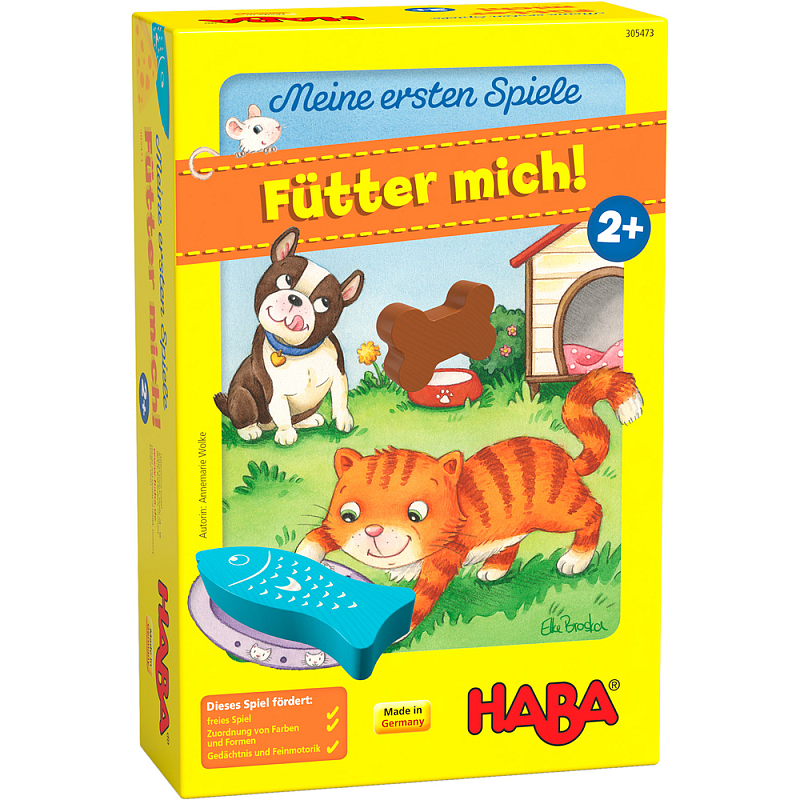 HABA 305473 Brettspiel Meine ersten Spiele – Fütter mich! Kartenspiel Bildend