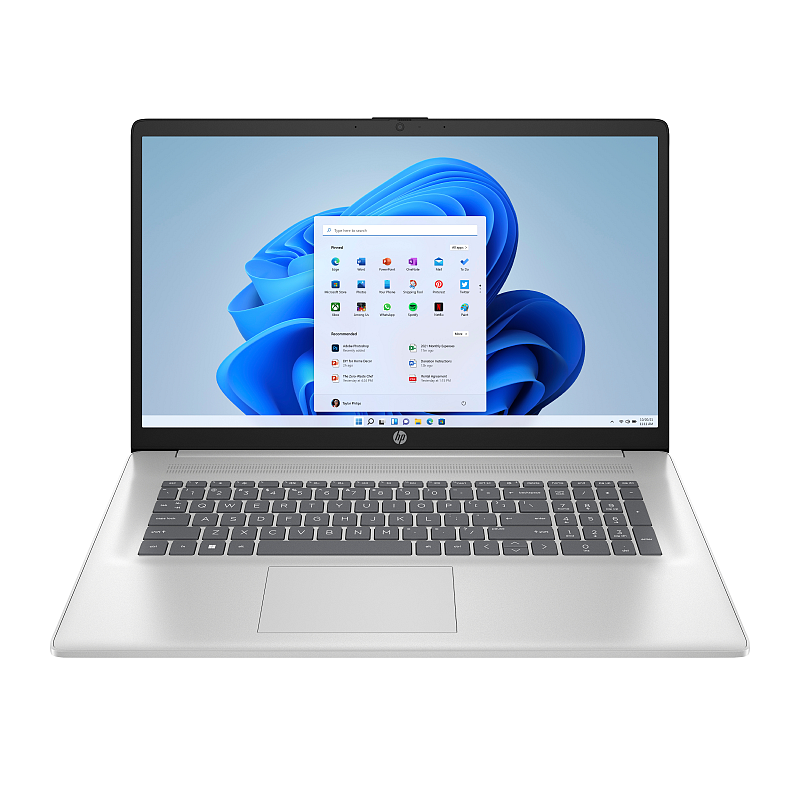 HP 17-cp3073ng AMD Ryzen™ 7 7730U Laptop 43,9 cm (17.3") Full HD 16 GB DDR4-SDRAM 1 TB SSD Wi-Fi 6 (802.11ax) Windows 11 Home Silber