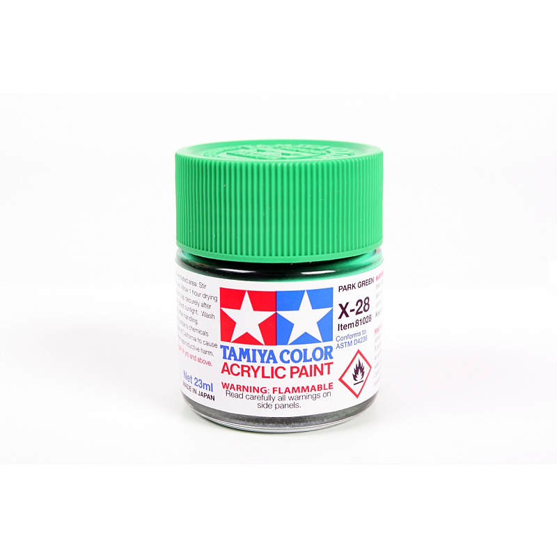 Tamiya X-28 Acrylfarbe 23 ml Grün Flasche